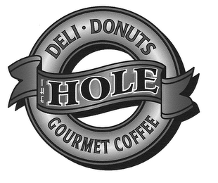 THE HOLE DELI DONUTS GOURMET COFFEE logo