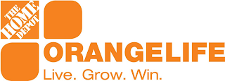 THE HOME DEPOT ORANGELIFE LIVE.GROW.WIN. logo