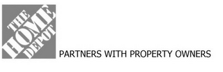 THE HOME DEPOT PARTNERS WITH PROPERTY OWNERS logo