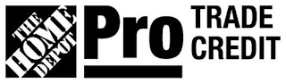 THE HOME DEPOT PRO TRADE CREDIT logo