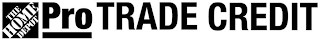 THE HOME DEPOT PRO TRADE CREDIT logo