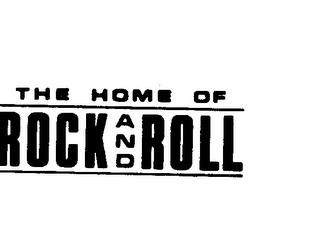 THE HOME OF ROCK AND ROLL logo