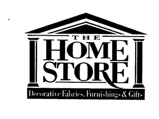 THE HOME STORE DECORATIVE FABRICS, FURNISHINGS & GIFTS logo