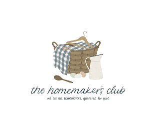 THE HOMEMAKER'S CLUB WE ARE THE HOMEMAKERS, GATHERED FOR GOOD logo