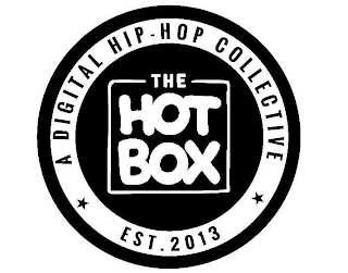 THE HOT BOX A DIGITAL HIP-HOP COLLECTIVE EST. 2013 logo