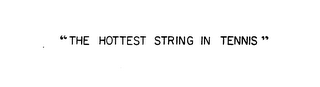 "THE HOTTEST STRING IN TENNIS" logo