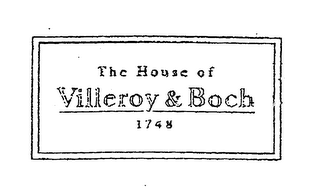 THE HOUSE OF VILLEROY & BOCH 1748 logo