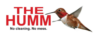 THE HUMM NO CLEANING. NO MESS. logo