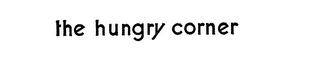 THE HUNGRY CORNER logo