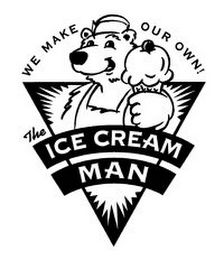 THE ICE CREAM MAN WE MAKE OUR OWN logo