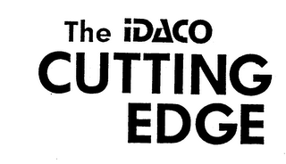 THE IDACO CUTTING EDGE logo