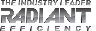 THE INDUSTRY LEADER RADIANT EFFICIENCY