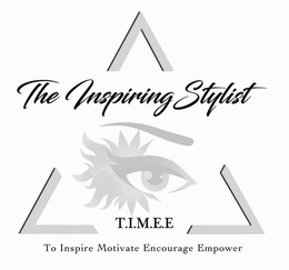 THE INSPIRING STYLIST T.I.M.E.E. TO INSPIRE MOTIVE ENCOURAGE EMPOWER logo
