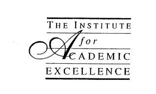 THE INSTITUTE FOR ACADEMIC EXCELLENCE logo
