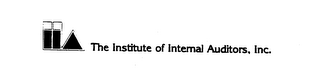 THE INSTITUTE OF INTERNAL AUDITORS, INC. IIA logo