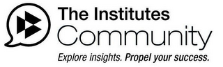 THE INSTITUTES COMMUNITY EXPLORE INSIGHTS. PROPEL YOUR SUCCESS. logo