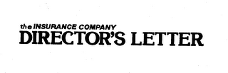 THE INSURANCE COMPANY DIRECTOR'S LETTER logo
