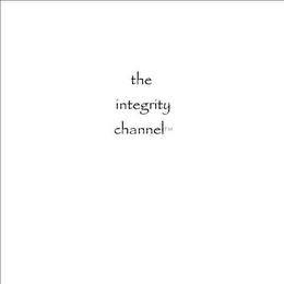THE INTEGRITY CHANNEL logo
