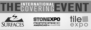 THE INTERNATIONAL COVERING EVENT SURFACES STONEXPO MARMOMACC AMERICAS ARCHITECTURE & DESIGN TILE EXPO logo
