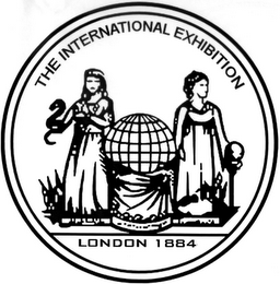 THE INTERNATIONAL EXHIBITION LONDON 1884 logo