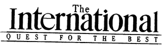 THE INTERNATIONAL QUEST FOR THE BEST logo