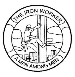 THE IRON WORKER A MAN AMONG MEN logo
