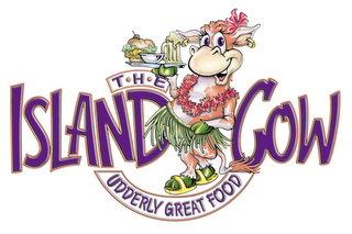 THE ISLAND COW UDDERLY GREAT FOOD logo