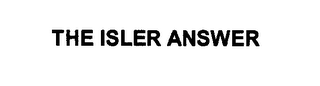 THE ISLER ANSWER logo