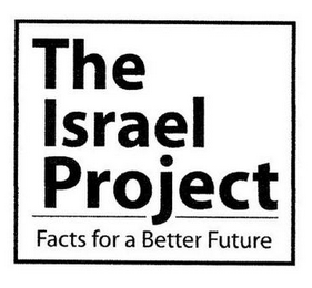 THE ISRAEL PROJECT FACTS FOR A BETTER FUTURE logo