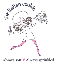 THE ITALIAN COOKIE ALWAYS SOFT ALWAYS SPRINKLED J logo
