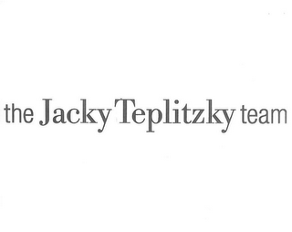 THE JACKY TEPLITZKY TEAM logo