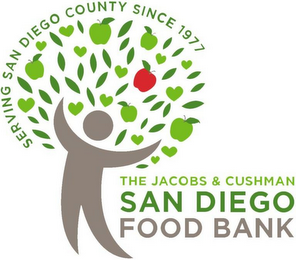 THE JACOBS & CUSHMAN SAN DIEGO FOOD BANK SERVING SAN DIEGO COUNTY SINCE 1977 logo