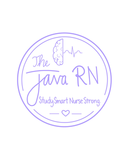 THE JAVA RN STUDY SMART. NURSE STRONG. logo