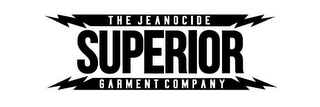 THE JEANOCIDE SUPERIOR GARMENT COMPANY logo