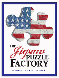 THE JIGSAW PUZZLE FACTORY PROUDLY MADE IN THE USA logo