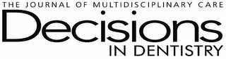 THE JOURNAL OF MULTIDISCIPLINARY CARE DECISIONS IN DENTISTRY logo