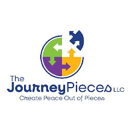 THE JOURNEY PIECES LLC CREATE PEACE OUT OF PIECES logo