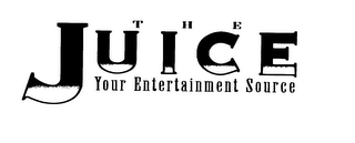 THE JUICE YOUR ENTERTAINMENT SOURCE logo