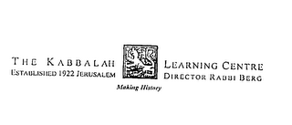 THE KABBALAH LEARNING CENTRE logo