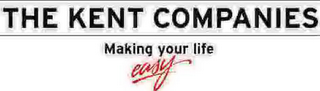 THE KENT COMPANIES MAKING YOUR LIFE EASY logo