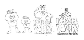 THE KERNEL POPPER MICROWAVE POPCORN logo