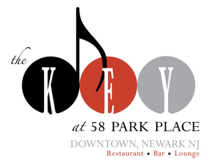 THE KEY AT 58 PARK PLACE DOWNTOWN, NEWARK NJ RESTAURANT · BAR · LOUNGE logo