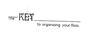 THE KEY TO ORGANIZING YOUR FLOSS. logo