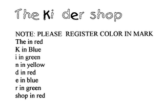 THE KINDER SHOP logo