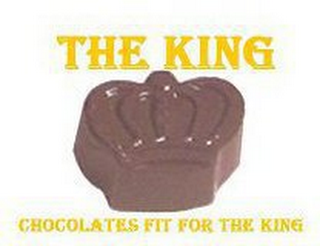 THE KING CHOCOLATES FIT FOR THE KING logo