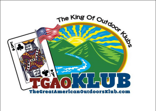 THE KING OF OUTDOOR KLUBS, TGAOKLUB, THEGREATAMERICANOUTDOORSKLUB.COM logo