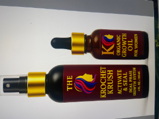 THE KROCHET KRUSH ACTIVATE & SEAL DUAL PHASE GROWTH SYSTEM ORGANIC GROWTH OIL FOR WOMEN logo