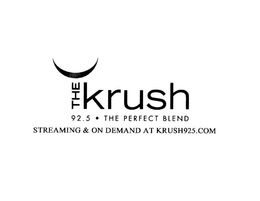 THE KRUSH 92.5 · THE PERFECT BLEND STREAMING & ON DEMAND AT KRUSH925.COM logo