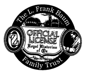 THE L. FRANK BAUM FAMILY TRUST OFFICIAL LICENSE ROYAL HISTORIAN OF OZ FAMILY TRUST logo