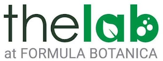 THE LAB AT FORMULA BOTANICA logo